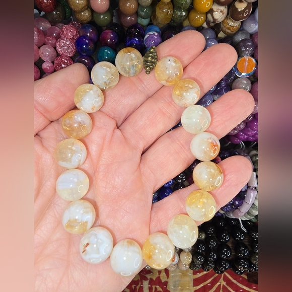 12mm Citrine Bracelet - Picture 3 of 13